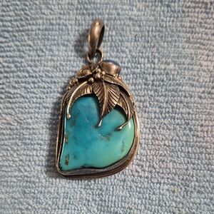 Turquoise Silver Pendant